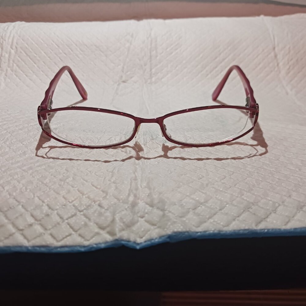 Daisy Fuentes Eva 52-16-135 Eyeglasses Frames Currant - Picture 2 of 14